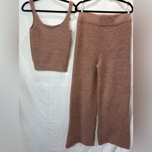 NWT Skims Set Cozy Knit Camel Tank and Pants size L/XL - Picture 5 of 12